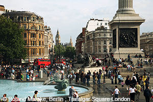 Trafalgar Square in London