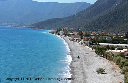 Strand bei Leonidio