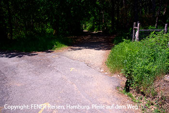 Wegmarkierungen auf dem Jakobsweg