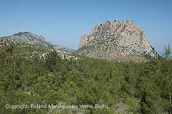 Besparmak, Fünffingergebirge in Nordzypern