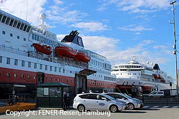 die Hurtigrute in Trondheim