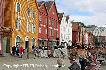 Die Niederlassung der Hanse Bryggen in Bergen