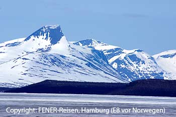 Auf der E8 kurz vor der Grenze nach Norwegen